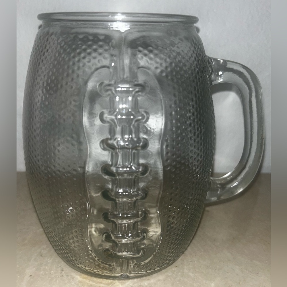 Home Essentials Football XL Glass Beer Mug 36oz NFL